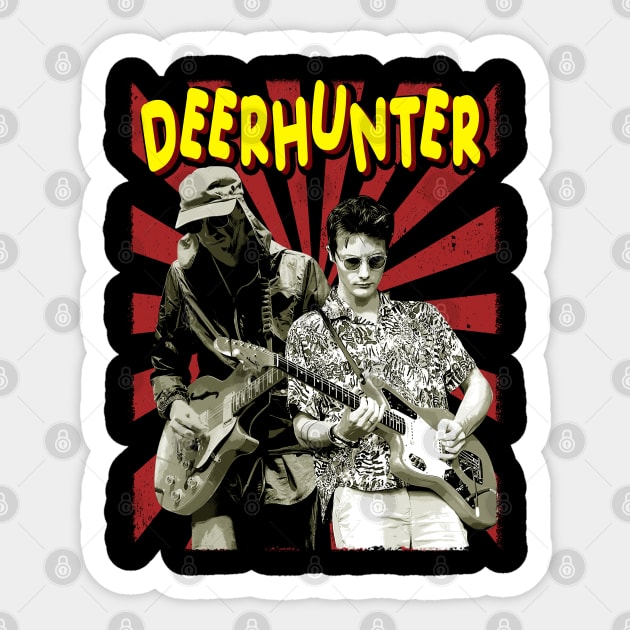 Monomania Chic Deerhunters Band Tees Scream Eccentric Style Sticker by woman fllower